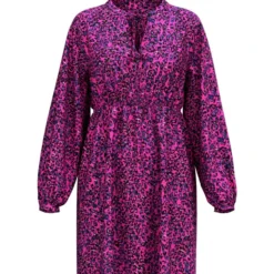 JACQUELINE DE YONG Robe Jackson -Étoffe Belle Soldes Boutique 15269160 black pink animal jacqueline de yong 2
