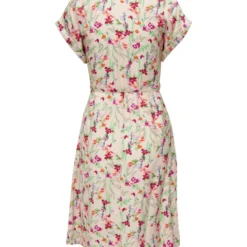 JACQUELINE DE YONG Robe Camille -Étoffe Belle Soldes Boutique 15286472 sandshell desert fl jacqueline de yong 4