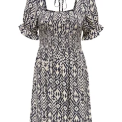 JACQUELINE DE YONG Robe Bora Life -Étoffe Belle Soldes Boutique 15290524 sky captain ikat jacqueline de yong 2