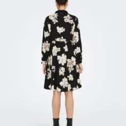 JACQUELINE DE YONG Robe Karla -Étoffe Belle Soldes Boutique 15291358 black whitecap gray jacqueline de yong 2