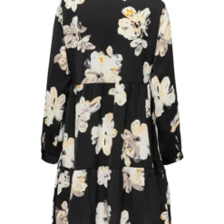 JACQUELINE DE YONG Robe Karla -Étoffe Belle Soldes Boutique 15291358 black whitecap gray jacqueline de yong 4