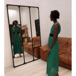 Robe Rosetta -Étoffe Belle Soldes Boutique 1558 vert atelier de mila 2