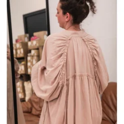 Robe Alix -Étoffe Belle Soldes Boutique 6001 1 beige w studio 2