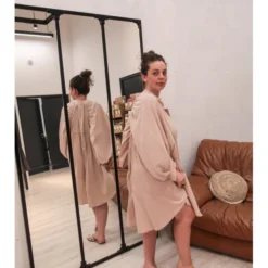 Robe Alix -Étoffe Belle Soldes Boutique 6001 1 beige w studio 4