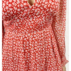 Robe Bessie -Étoffe Belle Soldes Boutique mj28073 corail majolica 3