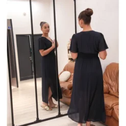 Robe Saturnin -Étoffe Belle Soldes Boutique mj28120 bleu majolica 4