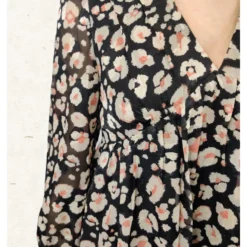 Robe Mary -Étoffe Belle Soldes Boutique mj79205 noir majolica 3