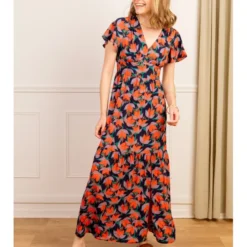 Robe Lena -Étoffe Belle Soldes Boutique r1960 vert in april 2