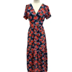 Robe Lena -Étoffe Belle Soldes Boutique r1960 vert in april 6