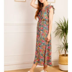 Robe Mamita -Étoffe Belle Soldes Boutique r2109 bleu in april 2