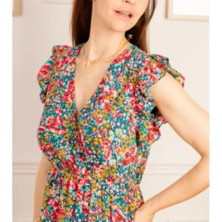 Robe Mamita -Étoffe Belle Soldes Boutique r2109 bleu in april 4