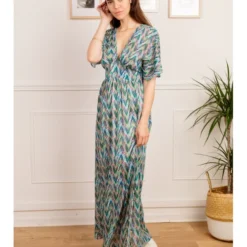 Robe Manille -Étoffe Belle Soldes Boutique r2120 bleu in april 3