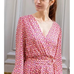 Robe Longue Georgia -Étoffe Belle Soldes Boutique r2273 orange in april 2