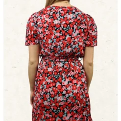 Robe Fesia -Étoffe Belle Soldes Boutique r2299 rouge in april 2