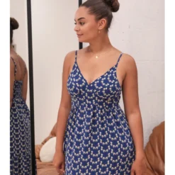 Robe Gypso -Étoffe Belle Soldes Boutique r2732 bleu in april 2