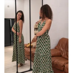 Robe Oleron -Étoffe Belle Soldes Boutique r2832 vert in april 3