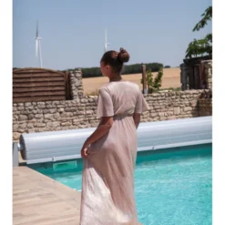 Robe Daphnée -Étoffe Belle Soldes Boutique r2900 dore in april 3