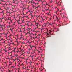 Robe Salem -Étoffe Belle Soldes Boutique r936 rouge in april 2