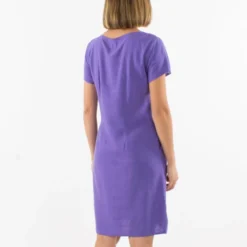 Robe Naima -Étoffe Belle Soldes Boutique ro16559 lavande coline 2