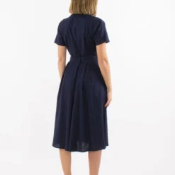 Robe Musa -Étoffe Belle Soldes Boutique ro16756 marine coline 2