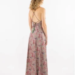 Robe Varzea -Étoffe Belle Soldes Boutique ro17015 menthe coline 2