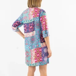 Robe Petro -Étoffe Belle Soldes Boutique ro17145 marine coline 2