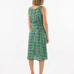 Robe Potosi -Étoffe Belle Soldes Boutique ro17152 vert coline 2